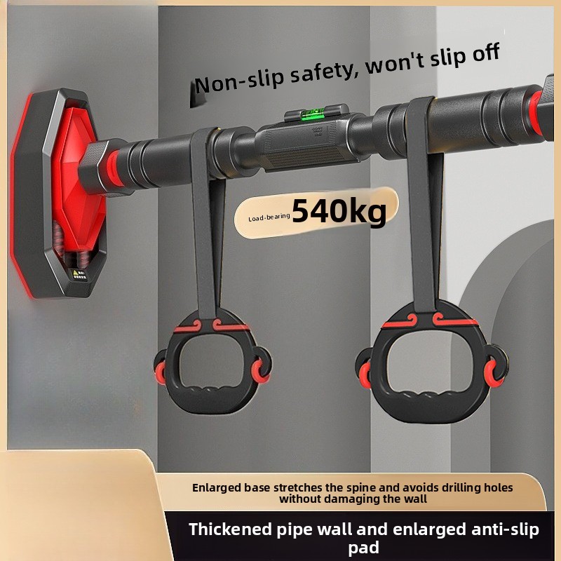 Home Gym Simple - บาร์โหนติดประตูในบ้าน ไม่ต้องเจาะ พร้อมห่วงแขวน อุปกรณ์ออกกำลังกายสำหรับครอบครัว บาร์โหน อุปกรณ์ฟิตเนส