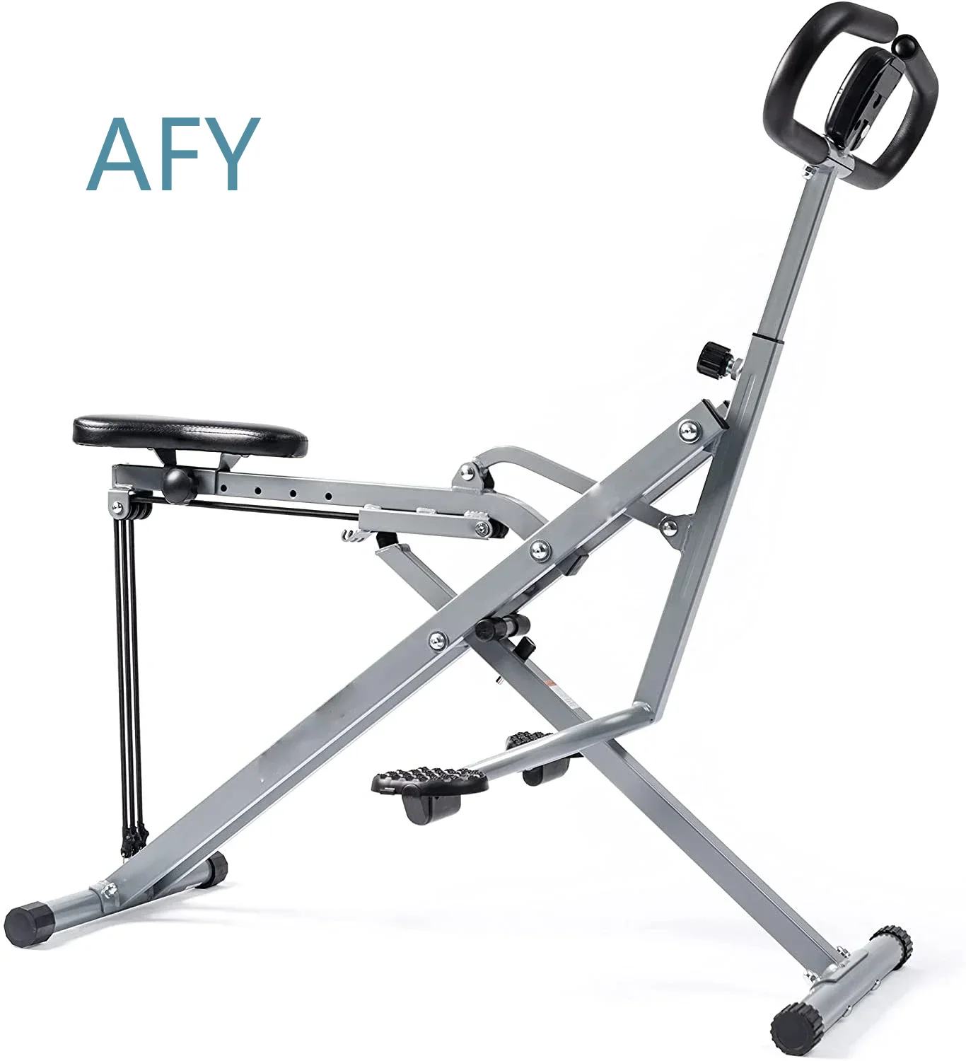 Home Gym Total Fitness - เครื่องจำลองการขี่ม้าสำหรับออกกำลังกายคาร์ดิโอที่บ้าน อุปกรณ์ช่วยฝึกสควอท อุปกรณ์ฟิตเนสในร่ม ออกกำลังกายทั้งร่างกาย