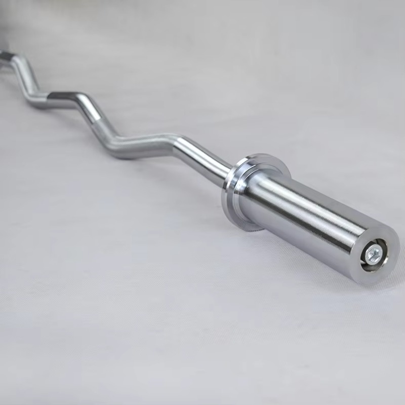Barbell Curl Bar - ชุดบาร์เบลเหล็กหล่ออัลลอยด์หลายขนาด 1.2 ม.-2.2 ม. แบบตรงและแบบโค้ง