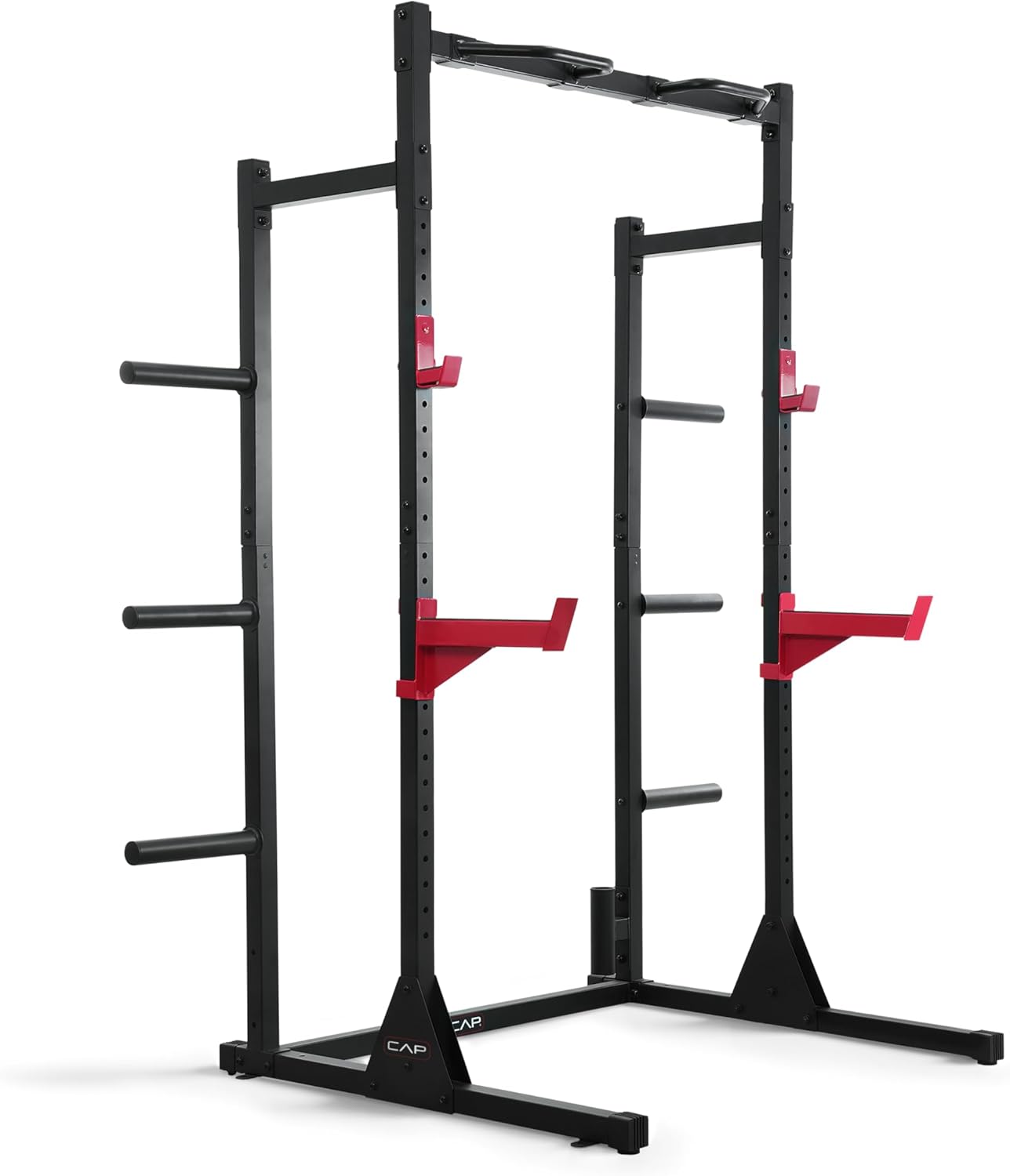 Home Gym Equipments - อุปกรณ์ออกกำลังกายที่บ้าน, วัสดุเหล็ก, หลายสี, แร็คยกน้ำหนักพร้อมบาร์โหนและอุปกรณ์เสริม