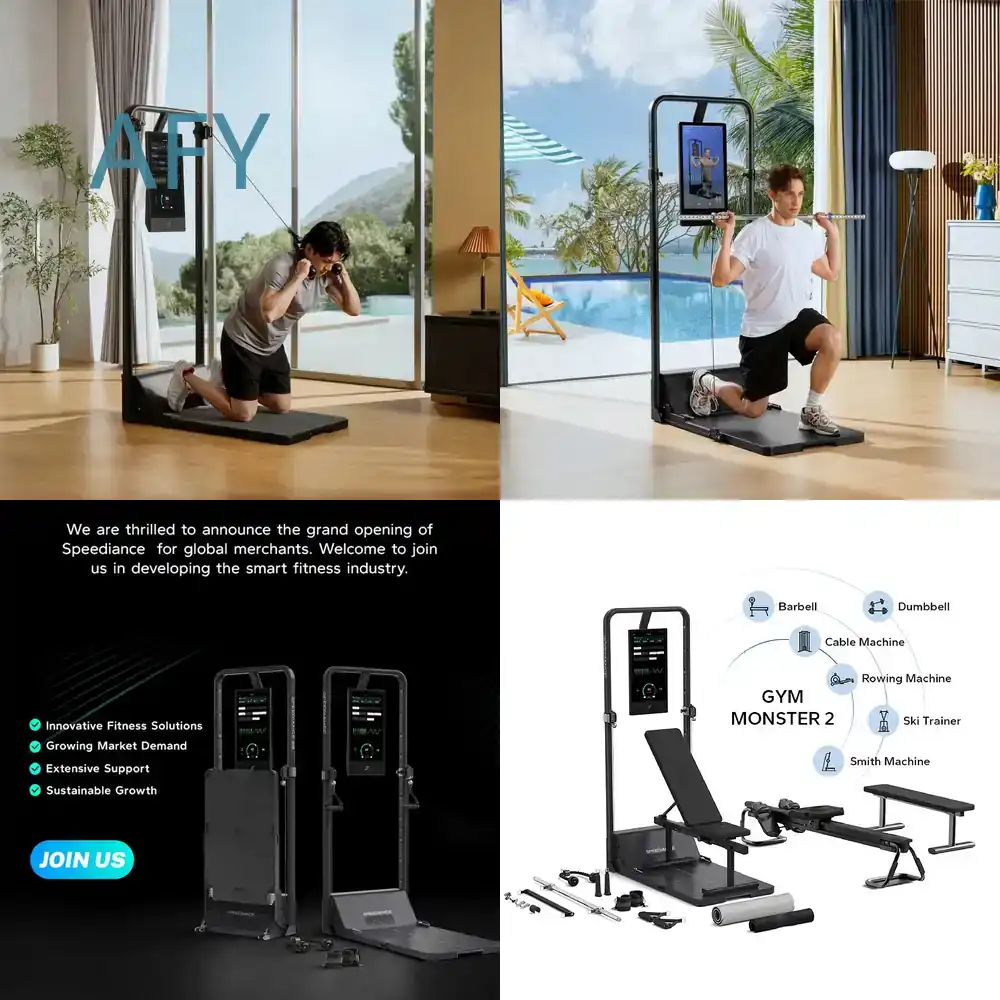 Home Gym One Machine - เครื่องออกกำลังกายออลอินวัน Speediance สำหรับใช้ในบ้าน ไม่ต้องติดตั้ง ออกกำลังกายได้ทั้งร่างกาย พร้อมระบบดิจิทัลอัจฉริยะ