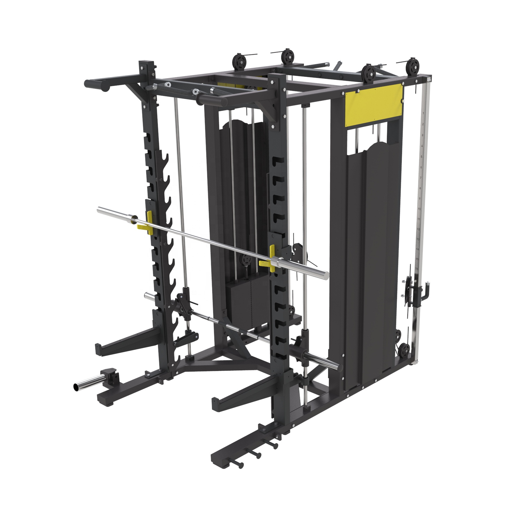 Squat Rack Power - เครื่องสมิธแมชชีนแบบมืออาชีพสำหรับโรงงาน พร้อมโครงพาวเวอร์เคจ แร็คสควอท อุปกรณ์ฝึกซ้อมแบบครบวงจร เครื่องเคเบิลครอส รุ่นใหม่
