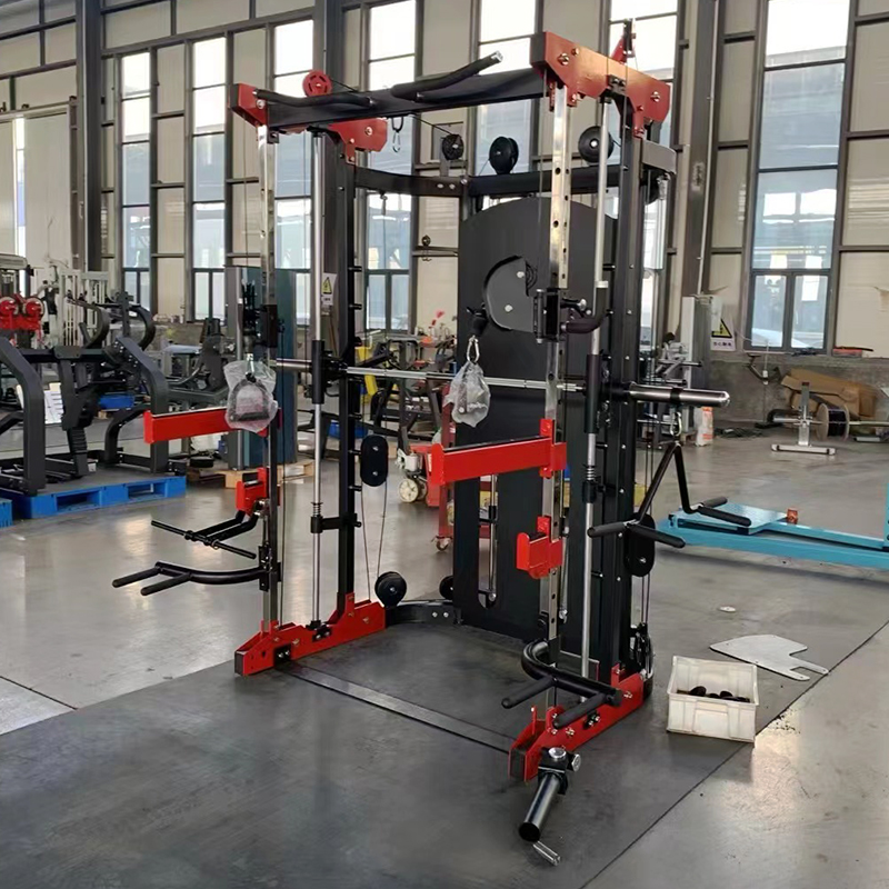 Squat Rack Power - เครื่องออกกำลังกายมัลติฟังก์ชั่นแบบสมิธแมชชีนสำหรับยิมเชิงพาณิชย์และใช้ในบ้าน พร้อมฟังก์ชั่นเพาเวอร์เคจ เบนช์เพรส และสควอตแร็ค