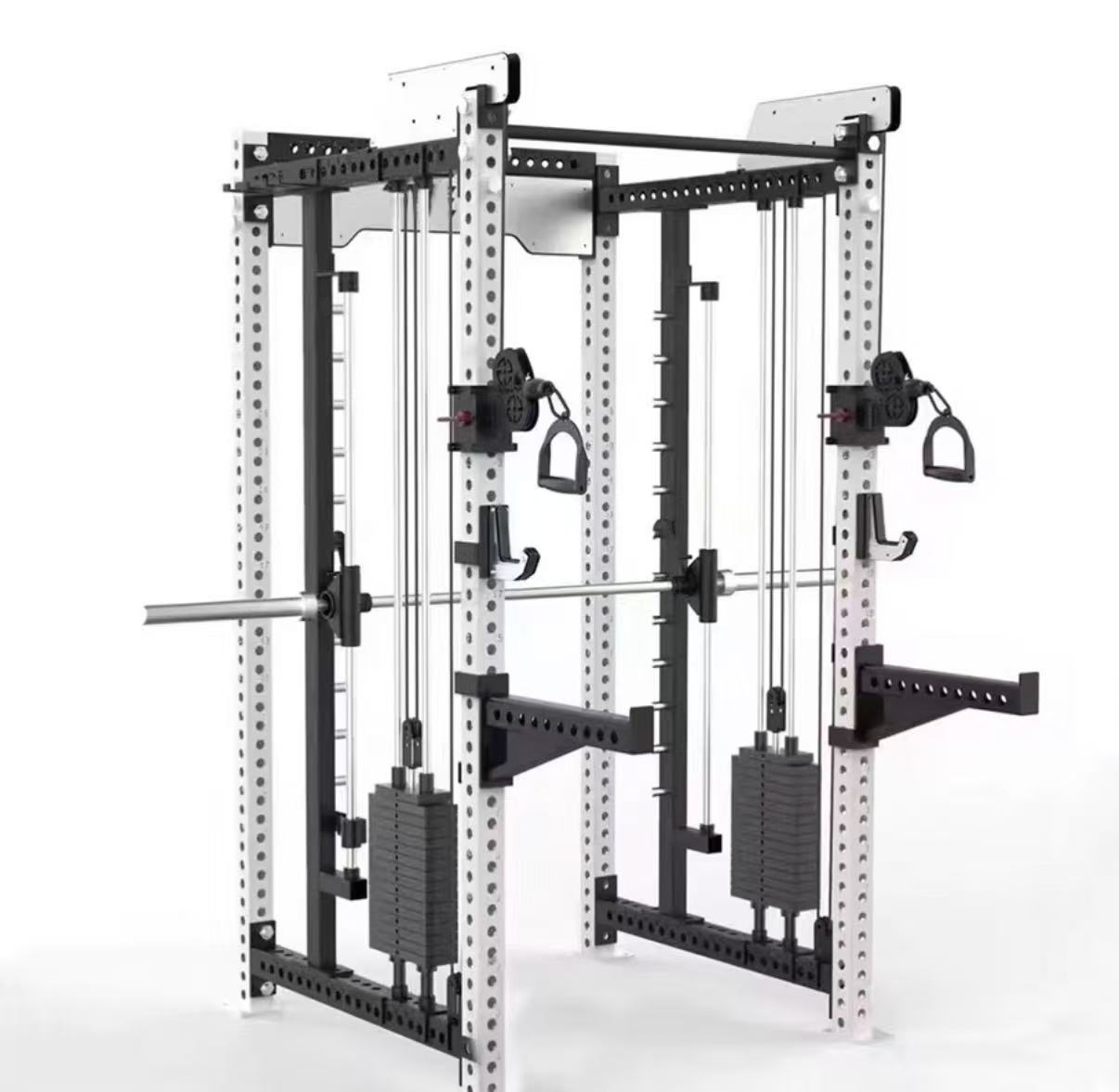 Squat Rack Power - เครื่องออกกำลังกายแบบมัลติฟังก์ชั่น สมิธเทรนเนอร์ สำหรับบริหารหน้าอกและไหล่ รุ่นขายดีสำหรับยิมเชิงพาณิชย์