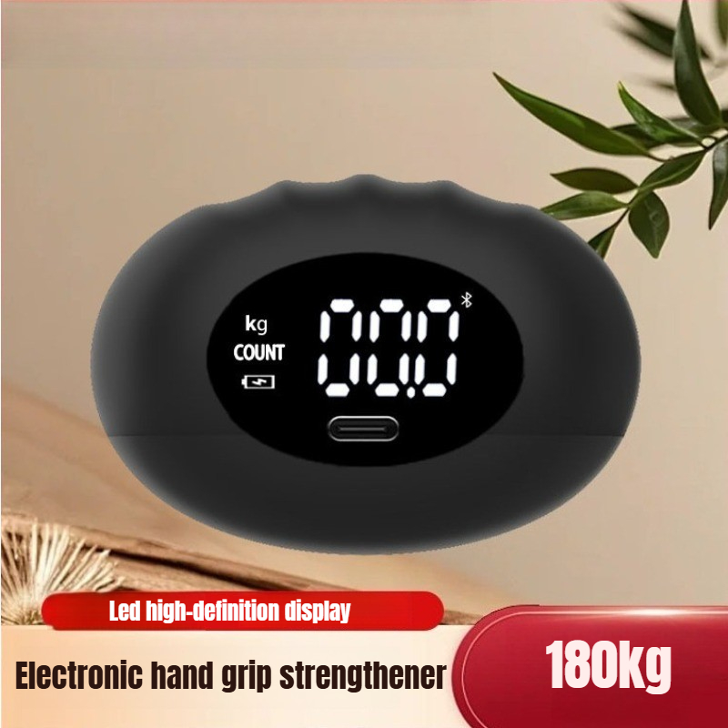 Home Gym Simple - เครื่องวัดแรงบีบมือดิจิตอลแบบ Ergonomic รับน้ำหนักได้ 180 กก. พร้อมจอ