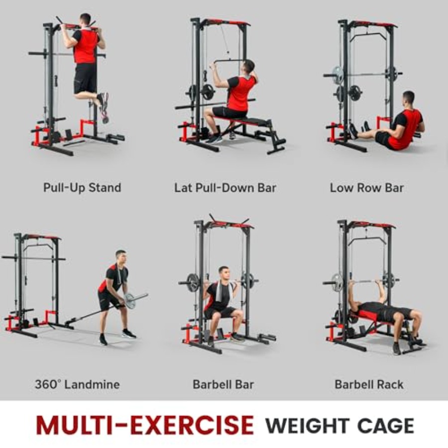 เครื่องออกกำลังกายแบบมัลติฟังก - Squat Rack Power บทวิจารณ์และราคา
