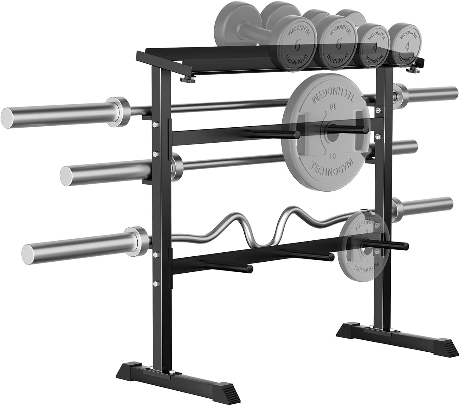 ชั้นวางเก็บน้ำหนักสำหรับฝึกควา - Home Gym Design บทวิจารณ์และราคา