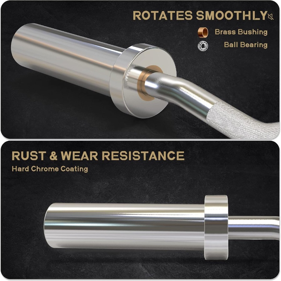 บาร์ EZ Curl ขนาด 2 นิ้ว พร้อม - Barbell Curl Bar บทวิจารณ์และราคา