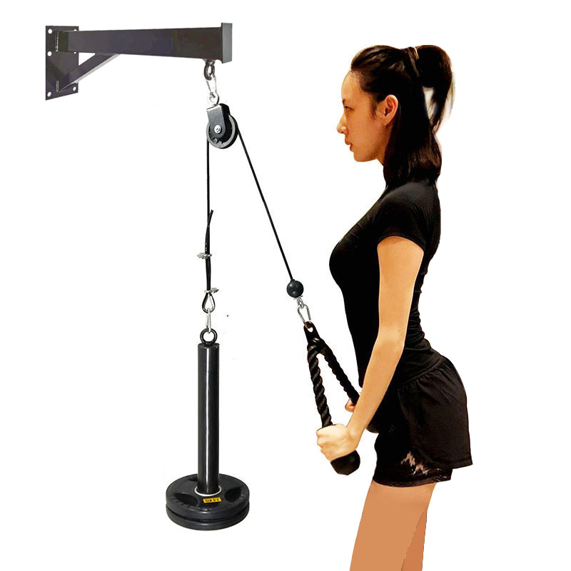 GYMติดผนังฟิตเนสDIYรอกสายเครื่ - Pulley Home Gym บทวิจารณ์และราคา