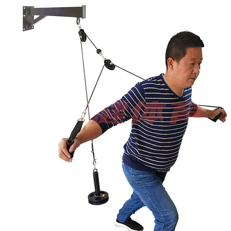 GYMติดผนังฟิตเนสDIYรอกสายเครื่ - Pulley Home Gym บทวิจารณ์และราคา