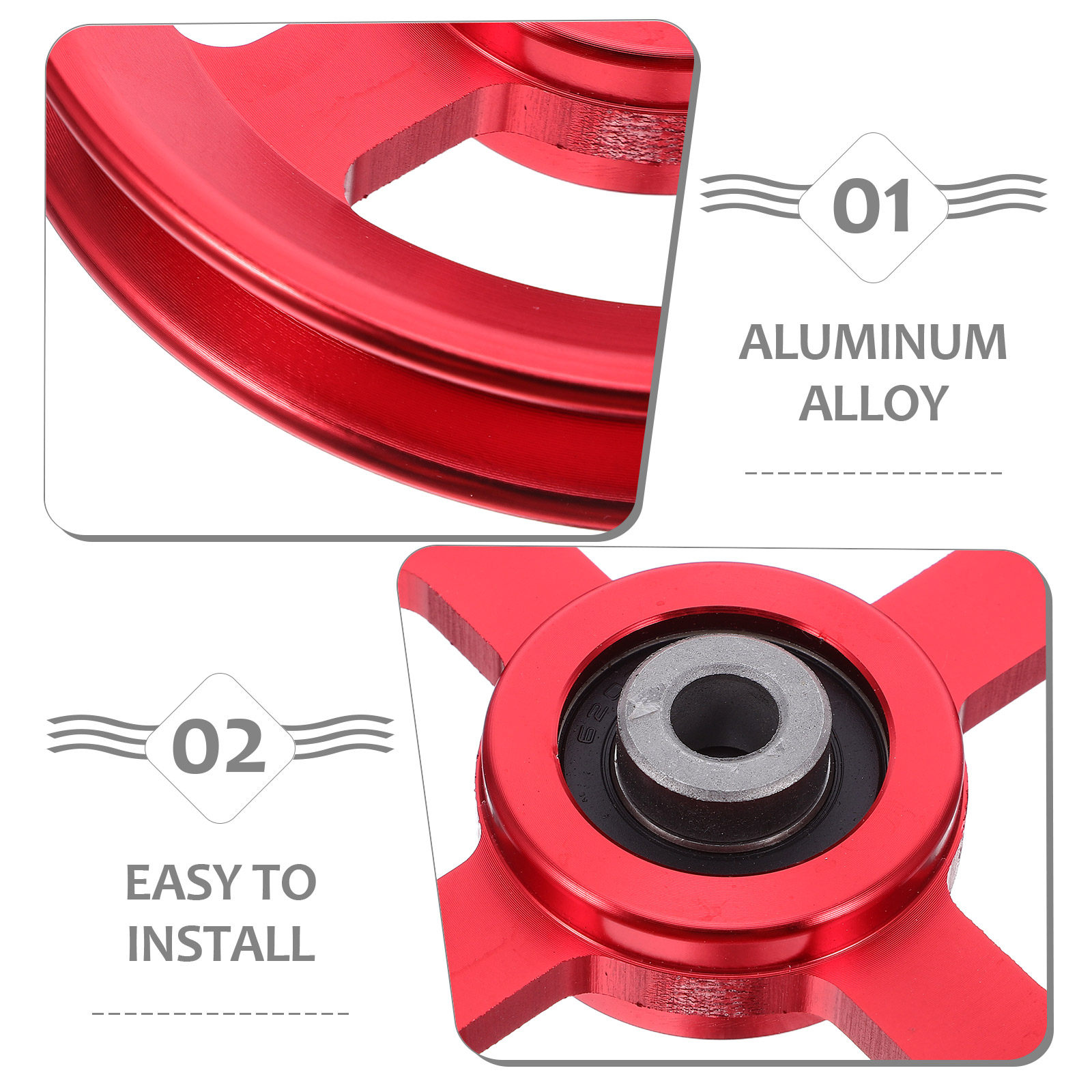 ลูกรอกอะลูมิเนียมอัลลอยด์สีแดง - Pulley Home Gym บทวิจารณ์และราคา
