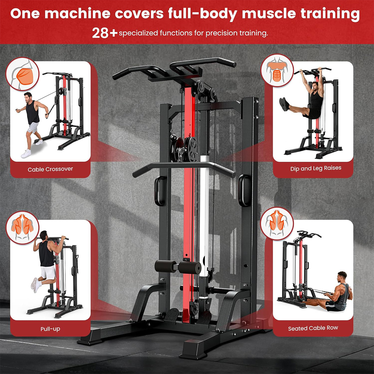 เครื่องออกกำลังกายที่บ้าน Poob - Pulley Home Gym บทวิจารณ์และราคา