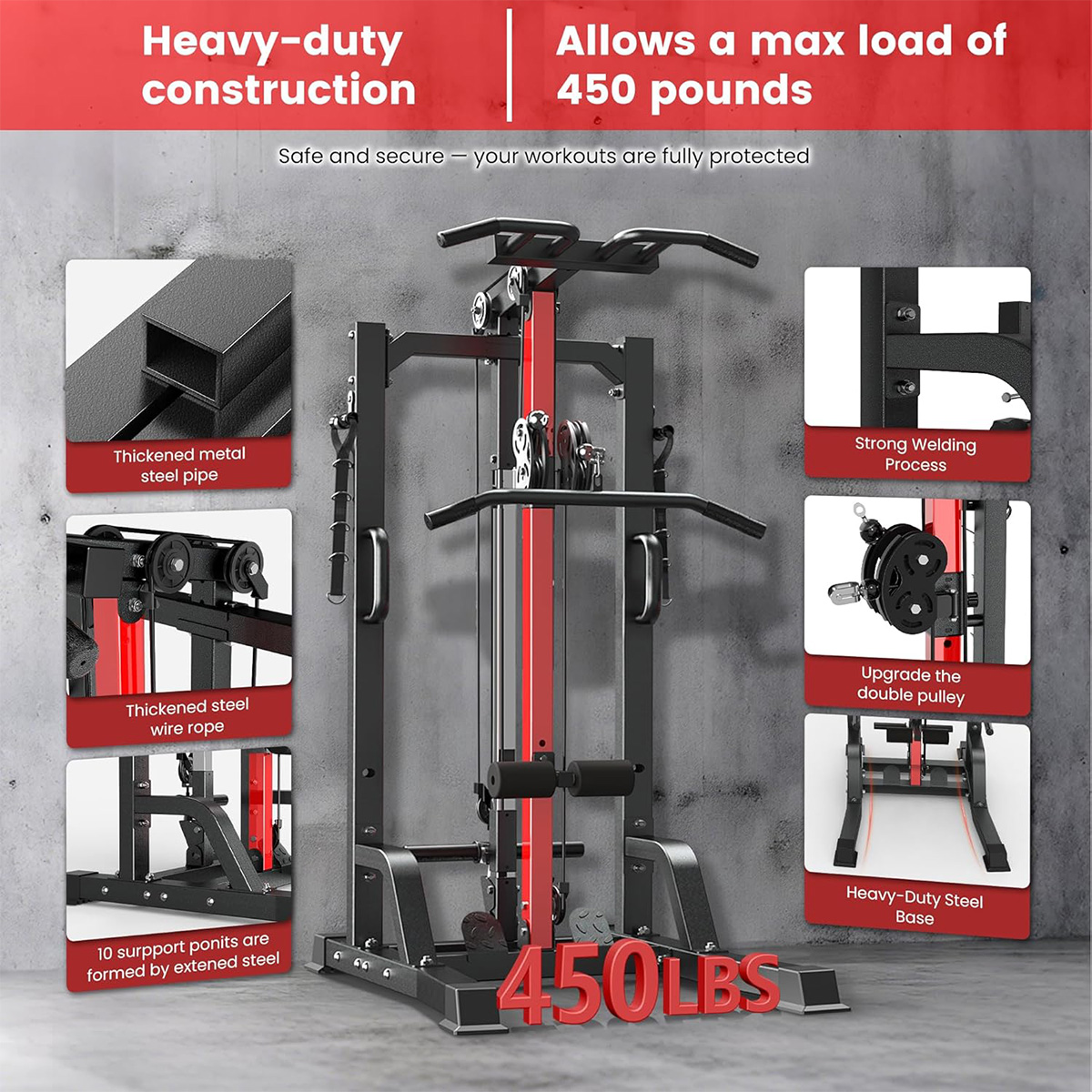 เครื่องออกกำลังกายที่บ้าน Poob - Pulley Home Gym บทวิจารณ์และราคา