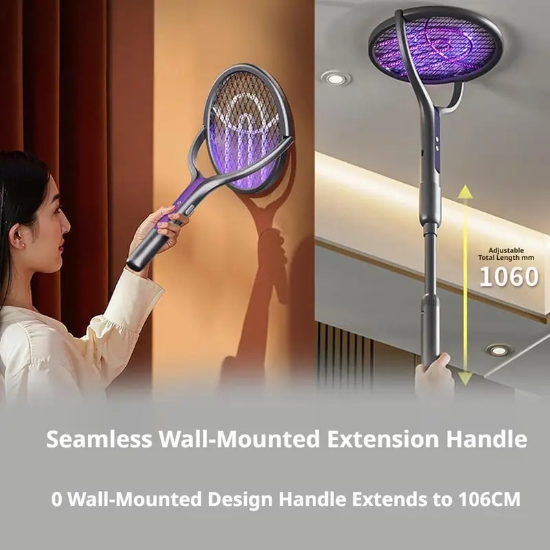 ไม้ตียุงแบบหมุนได้ พร้อมหลอดดั - Head Racket Boom บทวิจารณ์และราคา
