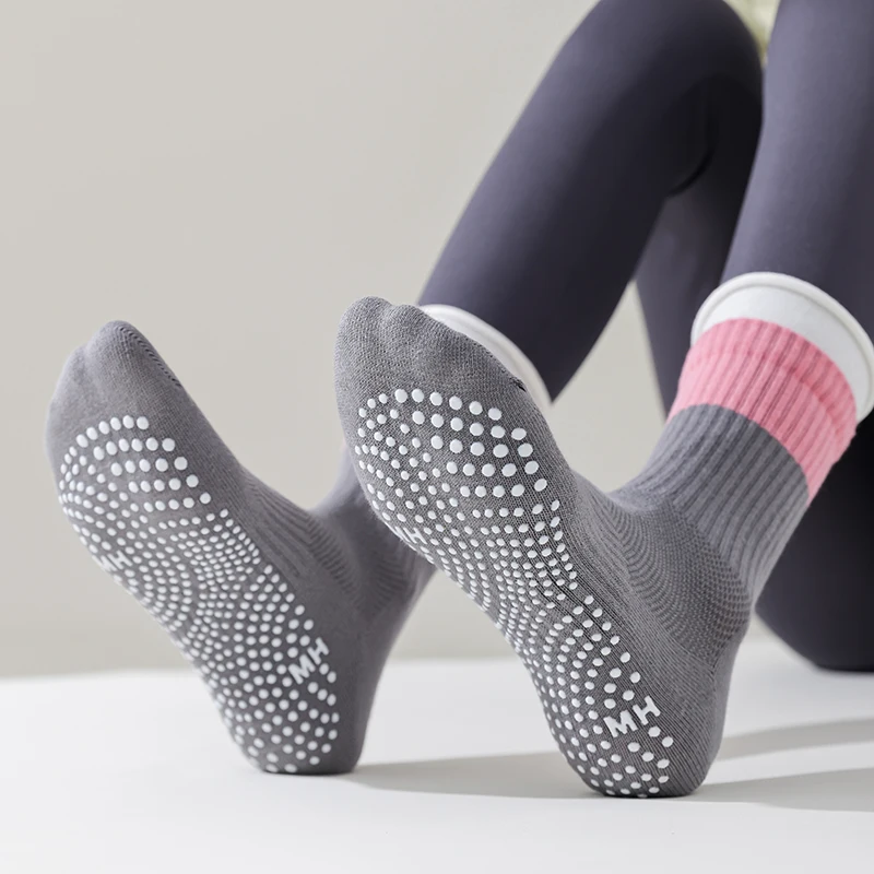 ซิลิโคนลื่นถุงเท้าโยคะผู้หญิงก - Home Gym Pro บทวิจารณ์และราคา