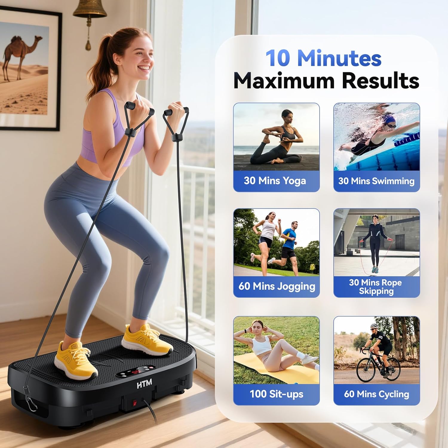 แผ่นสั่นสะเทือนสำหรับออกกำลังก - Home Gym Simple บทวิจารณ์และราคา