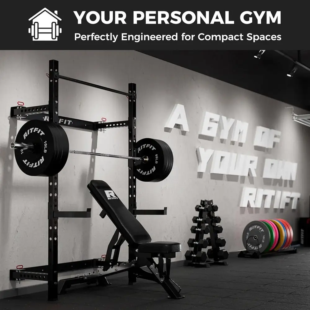 แร็คสควอทติดผนังขนาดกะทัดรัดสำ - Home Gym Design บทวิจารณ์และราคา