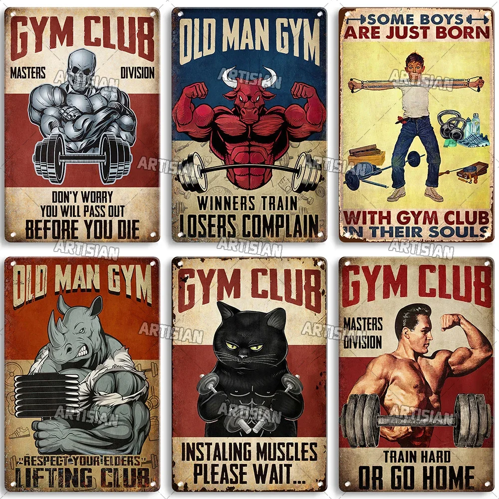 ป้ายโลหะตกแต่งผนังลายศิลปะคำคม - Home Gym Room บทวิจารณ์และราคา