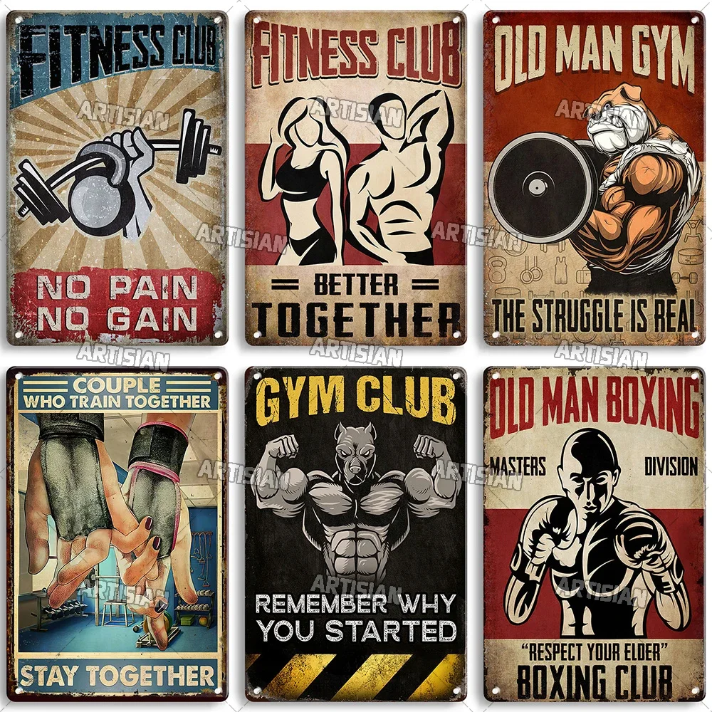 ป้ายโลหะตกแต่งผนังลายศิลปะคำคม - Home Gym Room บทวิจารณ์และราคา