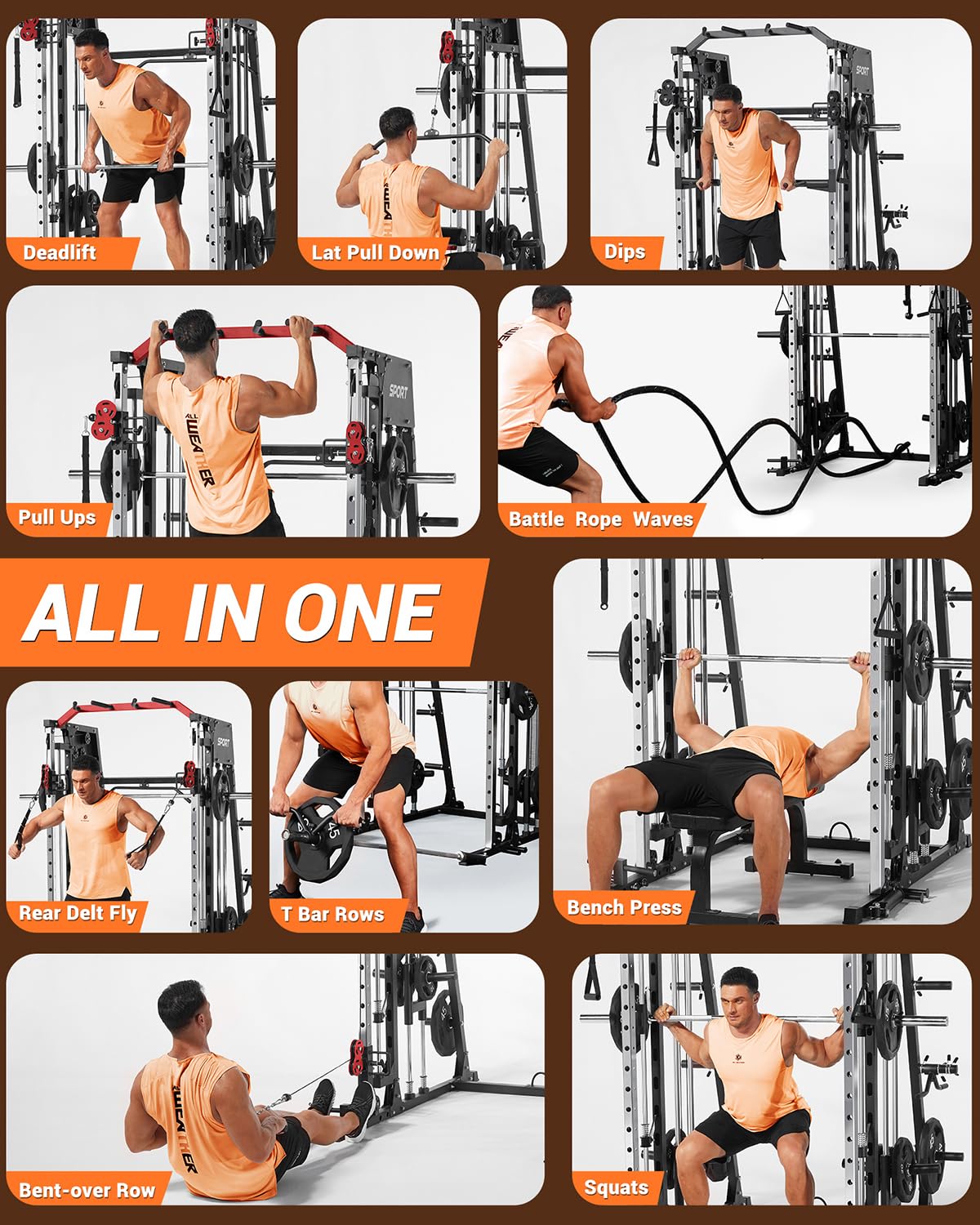 เครื่องออกกำลังกายออลอินวันแบบ - Home Gym One Machine บทวิจารณ์และราคา