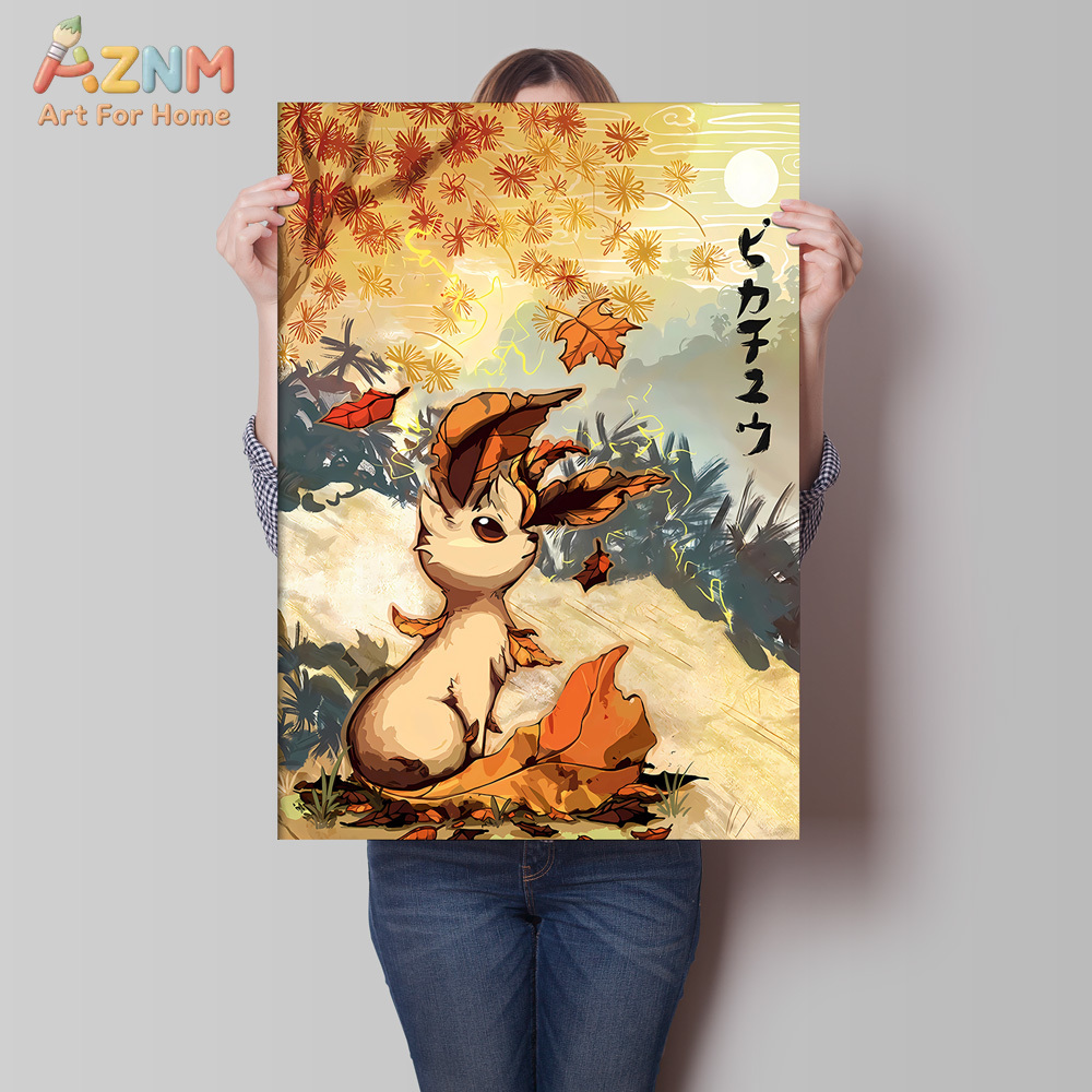 งานศิลปะบนผืนผ้าใบภาพวาดโปเกมอ - Home Gym Decor บทวิจารณ์และราคา