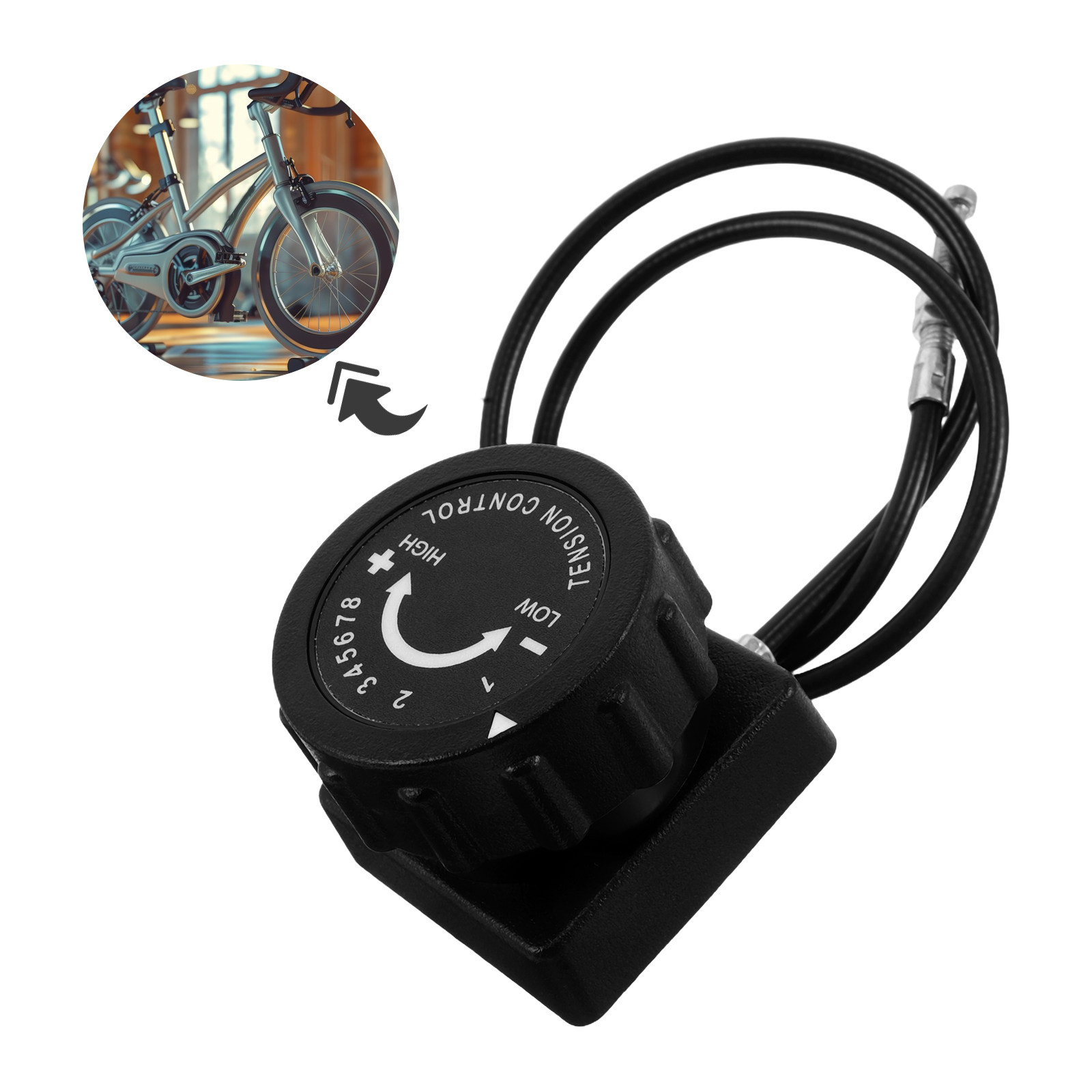 ตัวควบคุมแรงต้านจักรยานออกกำลั - Pulley Home Gym บทวิจารณ์และราคา