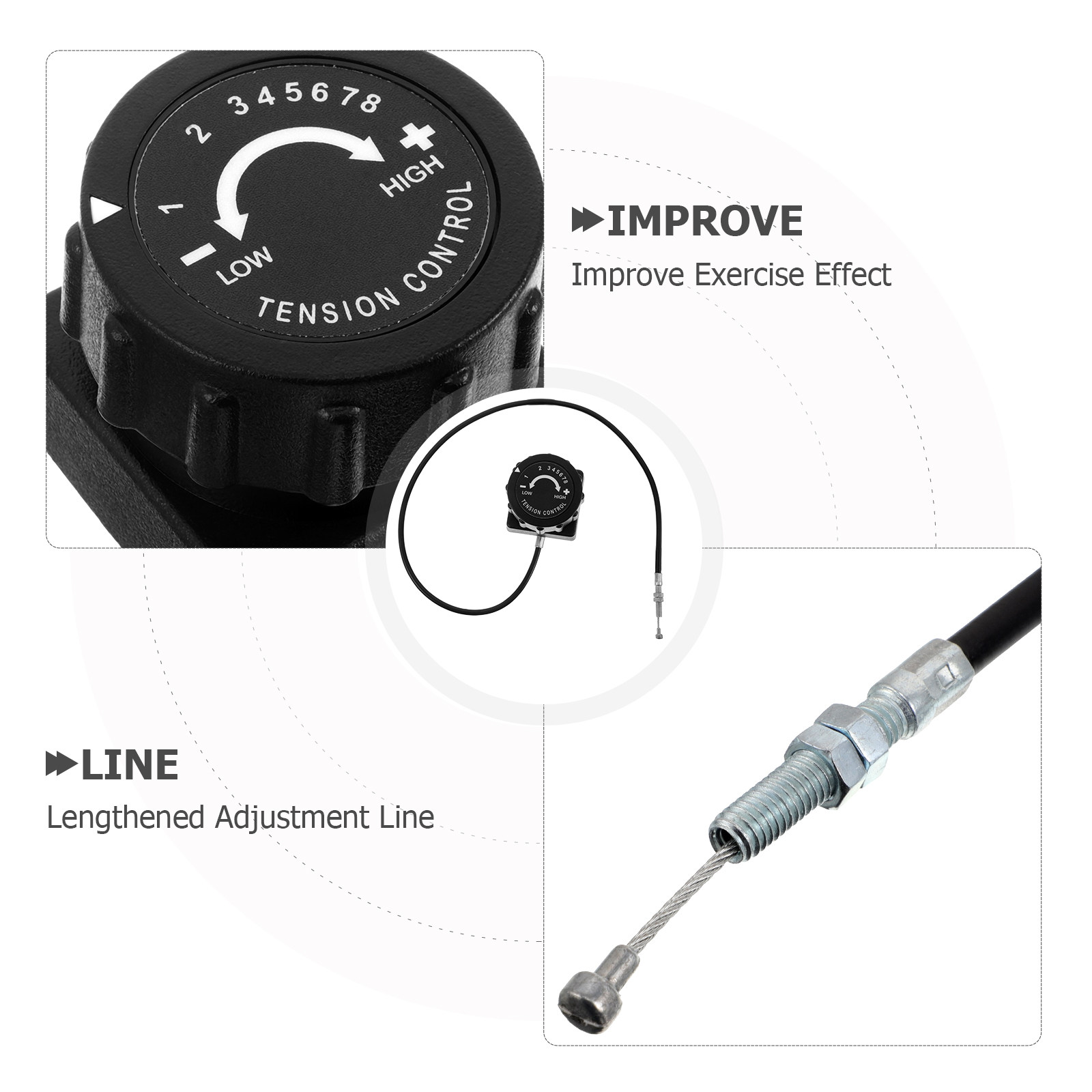 ตัวควบคุมแรงต้านจักรยานออกกำลั - Pulley Home Gym บทวิจารณ์และราคา