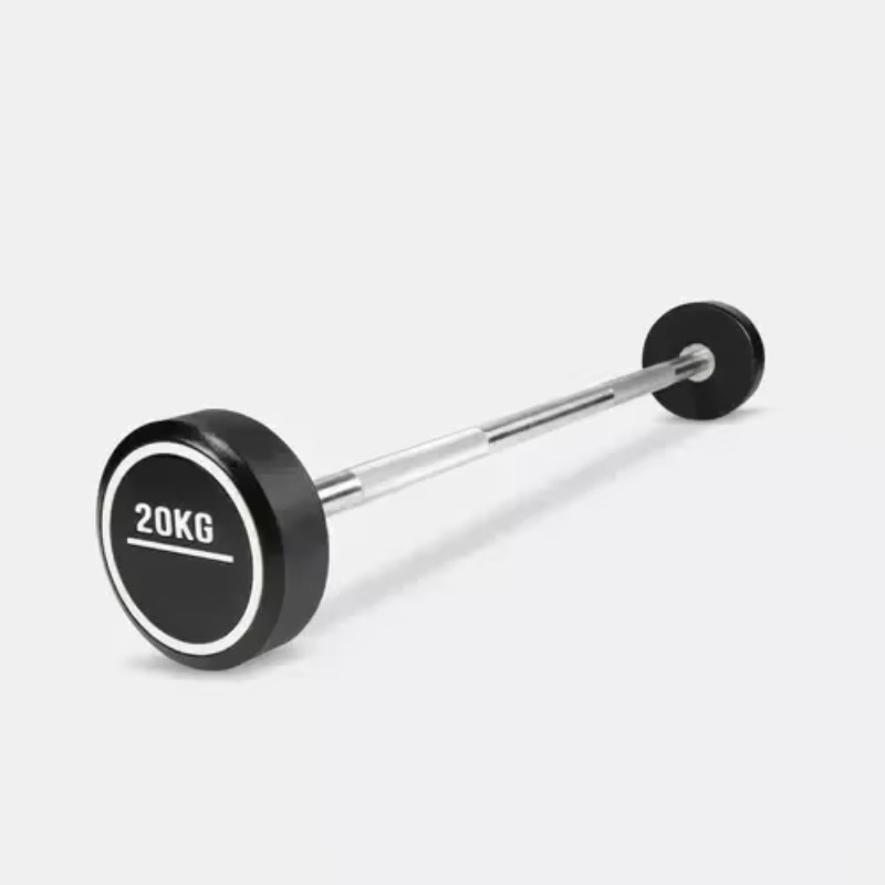 ชุดบาร์เบลแบบเคลือบยางทรงกลมพร - Barbell Curl Bar บทวิจารณ์และราคา