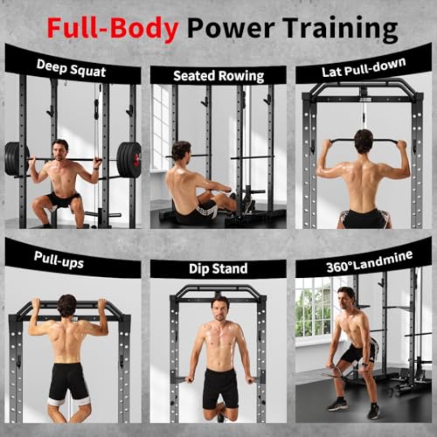แร็คออกกำลังกายแบบมัลติฟังก์ชั - Squat Rack Power บทวิจารณ์และราคา