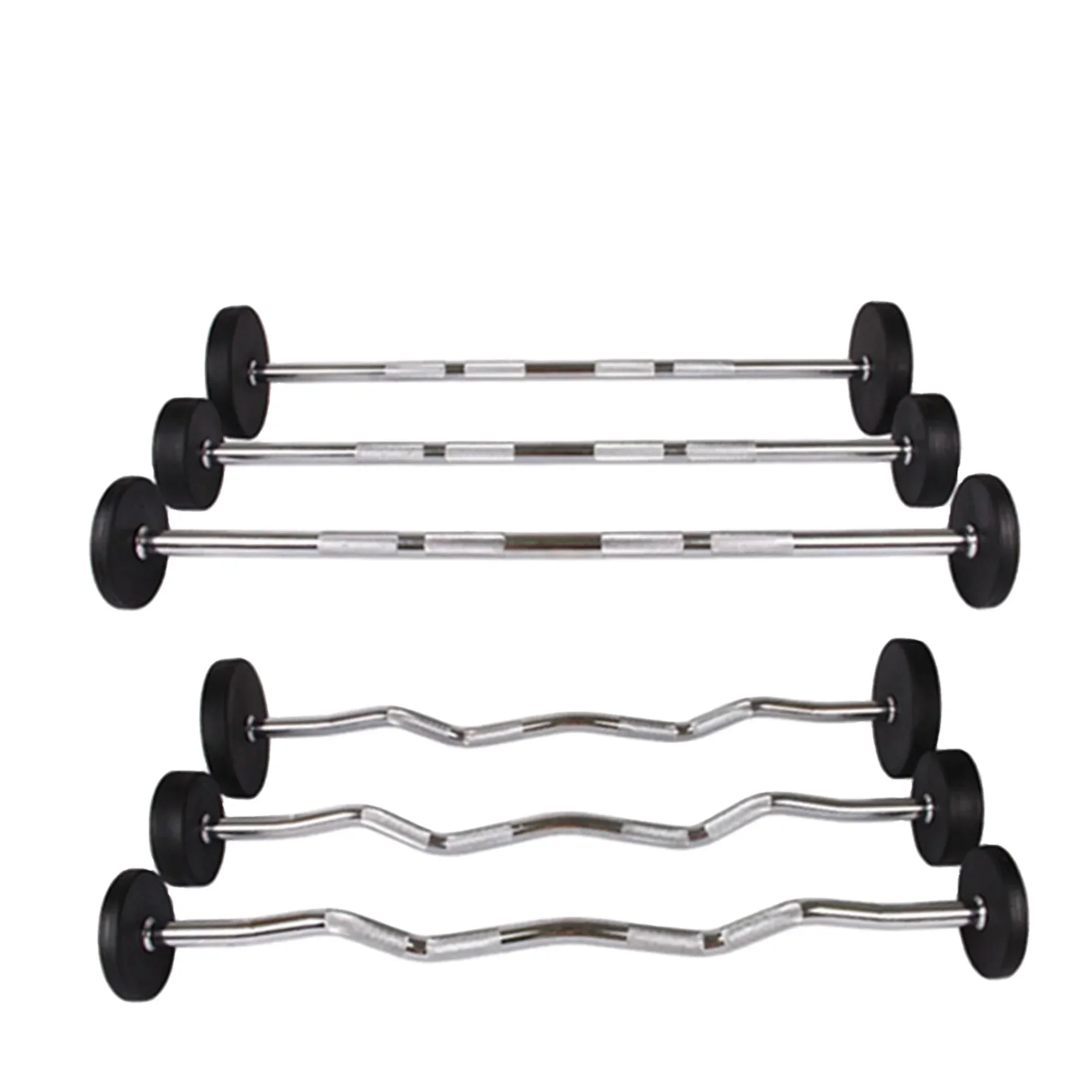 บาร์เบลยางแบบตรงสำหรับยกน้ำหนั - Barbell Curl Bar บทวิจารณ์และราคา