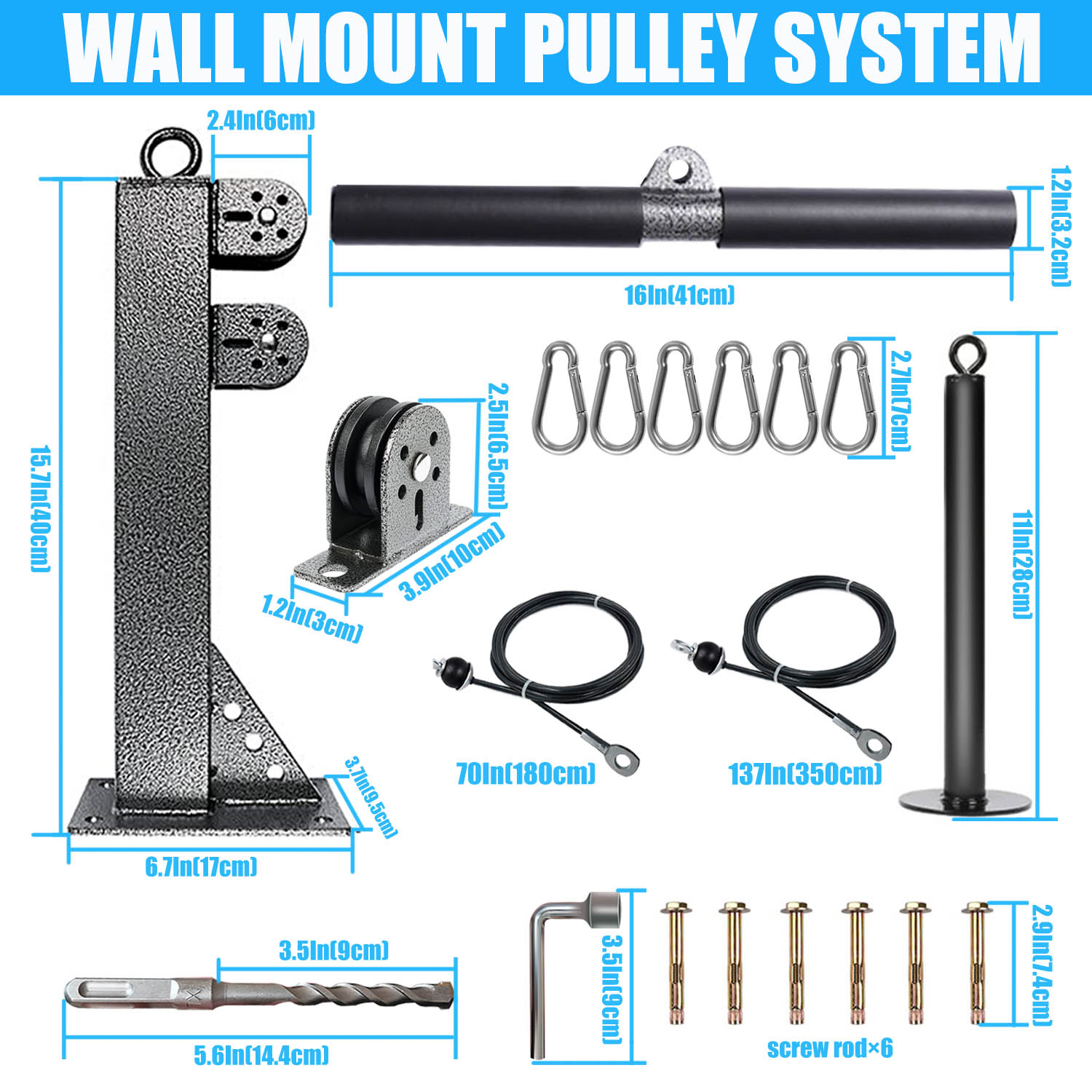 ระบบรอกติดผนังสําหรับออกกําลัง - Pulley Home Gym บทวิจารณ์และราคา