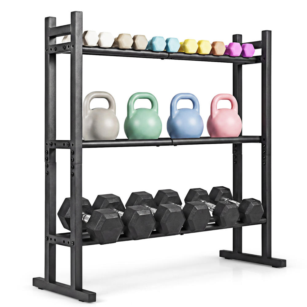 ชั้นวางดัมเบล 3 ชั้นแบบ Heavy  - Home Gym Equipments บทวิจารณ์และราคา