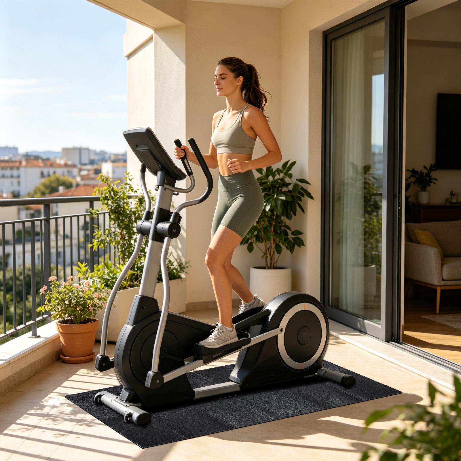 แผ่นรองลู่วิ่งไฟฟ้าแบบหนา กันน - Home Gym Equipments บทวิจารณ์และราคา