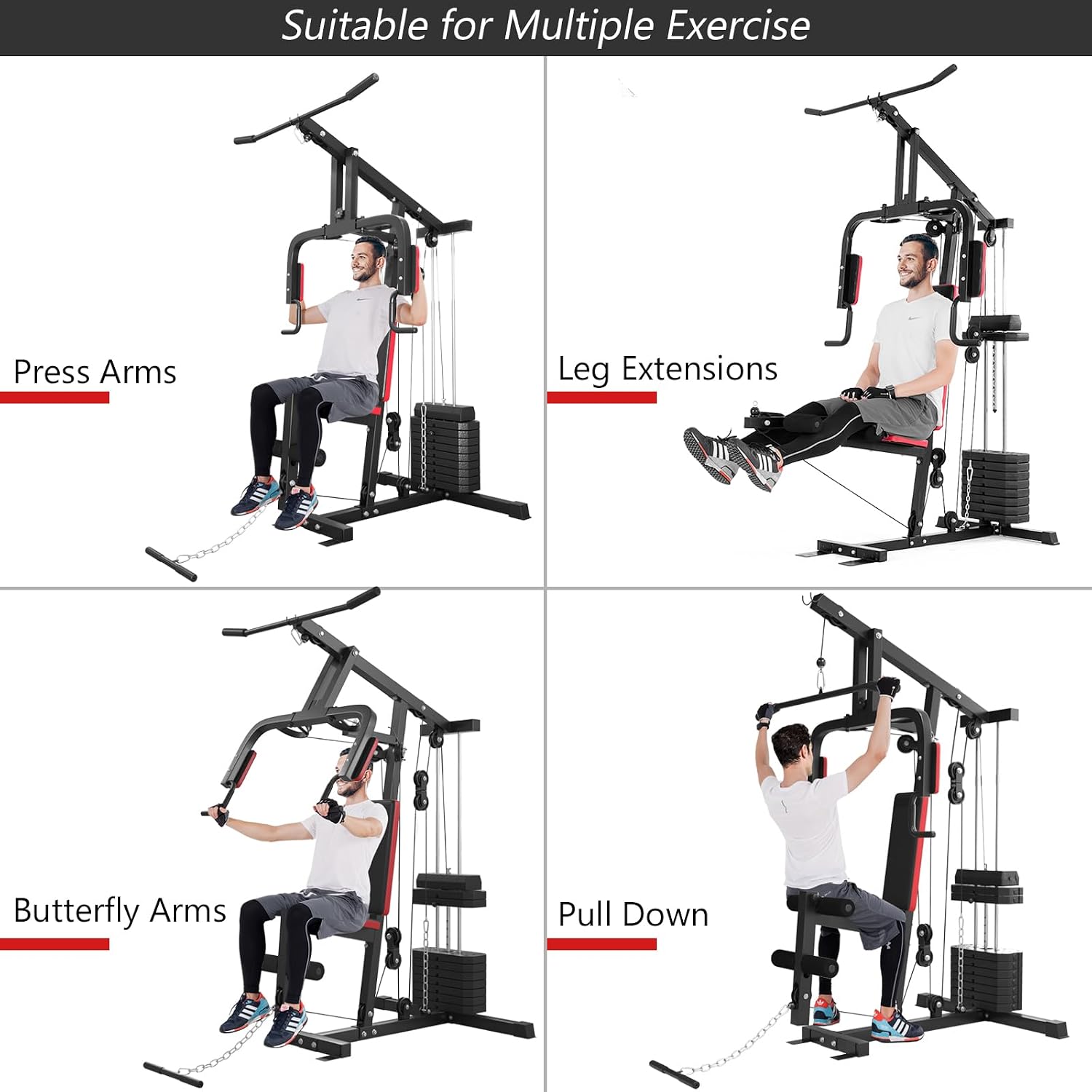 อุปกรณ์ออกกำลังกายแบบมัลติฟังก - Home Gym Total Fitness บทวิจารณ์และราคา