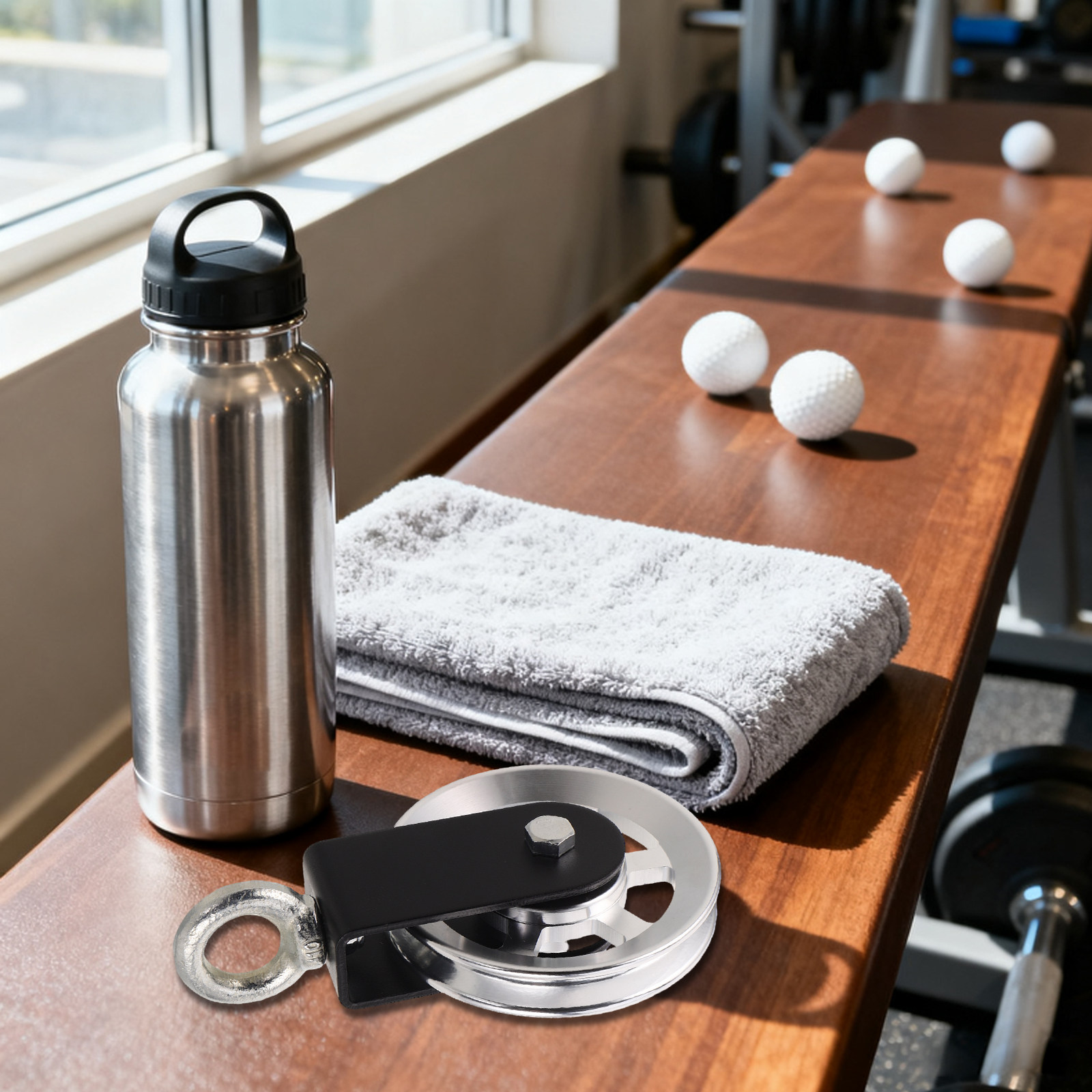 ล้อรอกสายเคเบิลอะลูมิเนียมอัลล - Pulley Home Gym บทวิจารณ์และราคา