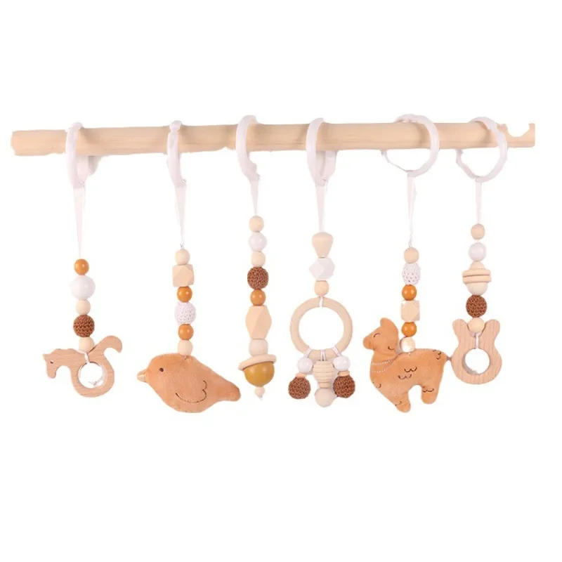 6 ชิ้นของเล่นเด็กไม้ Beech กิจ - Home Gym Room บทวิจารณ์และราคา
