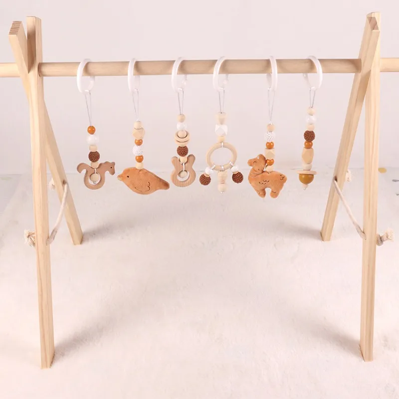 6 ชิ้นของเล่นเด็กไม้ Beech กิจ - Home Gym Room บทวิจารณ์และราคา