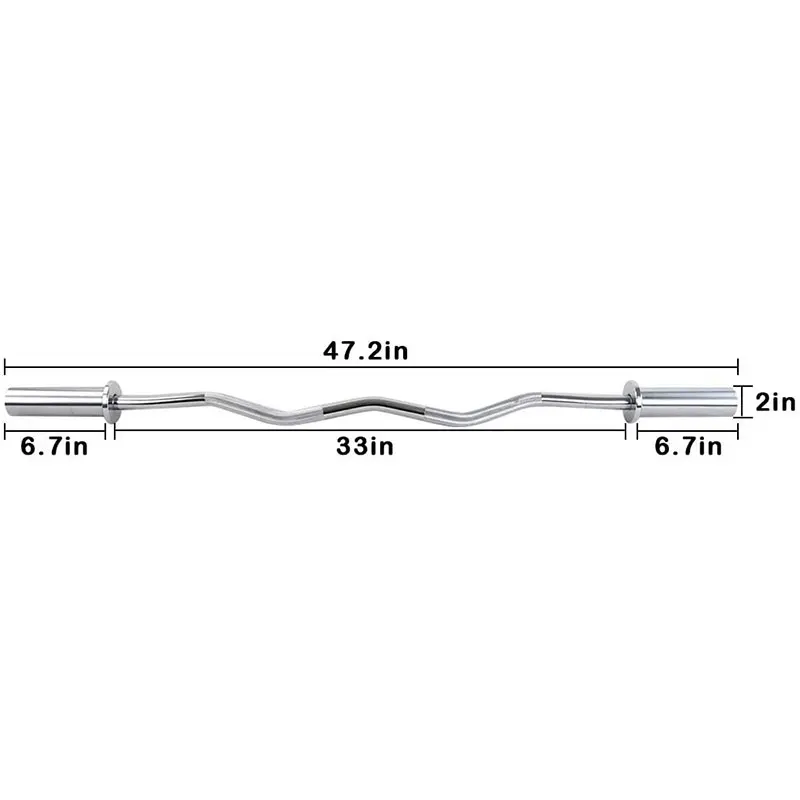 ดัมเบลเหล็กโค้งมาตรฐานรุ่นใหม่ - Barbell Curl Bar บทวิจารณ์และราคา